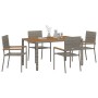 Conjunto de Comedor de 5 Piezas  Gris Poliratán, Sillas de Jardín apilables  con Cojines 2 pcs Gris Poliratán | Foro24.es | Tu tienda online para hogar, jardín y más Foro24.es