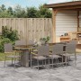 Set de Comedor de Jardín de 9 Piezas en Poliratán Gris by , Garden chairs - Ref: Foro24-3365421, Price: 697,53 €, Discount: %