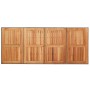 Juego de Comedor de Jardín de 9 Piezas Gris Poliratán Acacia, Sillas de Jardín Apilables con Cojines 2 pcs Gris Poliratán de ...
