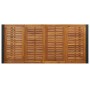 Juego de Comedor de Jardín de 7 Piezas Negro Polirratán Acacia, Sillas Apilables de Jardín con Cojines 2 pcs Negro Polirratán...