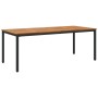 Conjunto de Comedor de Jardín Set de 4 Gris, Marrón Metal, Madera | Foro24.es | Tu tienda online para hogar, jardín y más Foro24.es