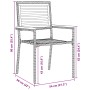 Conjunto de Comedor de Jardín Set de 4 Gris, Marrón Metal, Madera | Foro24.es | Tu tienda online para hogar, jardín y más Foro24.es