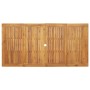 Juego de Comedor de Jardín de 7 Piezas Gris de Polyratán Acacia, Sillas Apilables de Jardín con Cojines 2 pcs Gris de Polyrat...