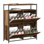 Zapatero con 4 Cajones Abatibles Madera Vieja 100x34x112 cm by , Shoe racks and shoe organizers - Ref: Foro24-3365547, Price:...