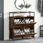 Zapatero con 4 Cajones Abatibles Madera Vieja 100x34x112 cm by , Shoe racks and shoe organizers - Ref: Foro24-3365547, Price:...