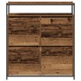 Zapatero con 4 Cajones Abatibles Madera Vieja 100x34x112 cm by , Shoe racks and shoe organizers - Ref: Foro24-3365547, Price:...