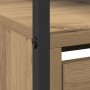 Zapatero con 4 cajones abatibles de roble artesanal 100x34x112 cm | Foro24.es | Tu tienda online para hogar, jardín y más Foro24.es