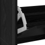 Zapatero con 4 Cajones Plegables Negro Roble 100x34x112 cm by , Shoe racks and shoe organizers - Ref: Foro24-3365549, Price: ...