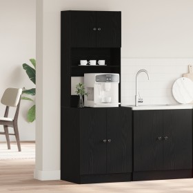 Gabinete de Cocina Roble Negro 60x50x180 cm Madera Elaborada de , Armarios de cocina - Ref: Foro24-3365557, Precio: 173,68 €,...