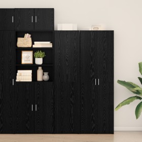 Alto de roble negro 45x42.5x185 cm Madera