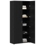 Buffet Alto Roble Negro 40x42.5x185 cm Madera Sólida | Foro24.es | Tu tienda online para hogar, jardín y más Foro24.es