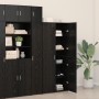 Buffet Alto Roble Negro 40x42.5x185 cm Madera Sólida | Foro24.es | Tu tienda online para hogar, jardín y más Foro24.es