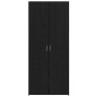 Buffet Alto Roble Negro 40x42.5x185 cm Madera Sólida | Foro24.es | Tu tienda online para hogar, jardín y más Foro24.es