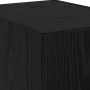 Buffet Alto Roble Negro 40x42.5x185 cm Madera Sólida | Foro24.es | Tu tienda online para hogar, jardín y más Foro24.es