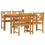 Juego de Comedor de Jardín de 5 Piezas Madera Maciza de Acacia | Foro24.es | Tu tienda online para hogar, jardín y más Foro24.es