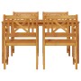 Juego de Comedor de Jardín de 5 Piezas Madera Maciza de Acacia | Foro24.es | Tu tienda online para hogar, jardín y más Foro24.es