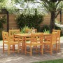 Conjunto de Comedor de Jardín de 7 Piezas de Madera Maciza de Acacia von , Gartentische - Ref: Foro24-3375653, Preis: 649,92 ...