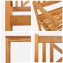 Conjunto de Comedor de Jardín de 5 Piezas de Madera Maciza de Acacia, Sillas de Jardín 2 pcs de Madera Maciza de Acacia von ,...