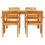 Juego de Comedor de Jardín de 5 Piezas Hecho de Madera de Acacia Sólida von , Gartentische - Ref: Foro24-3375663, Preis: 409,...