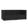 2-seater sofa with black synthetic rattan cushions by vidaXL, Garden sets - Ref: Foro24-317520, Price: 187,70 €, Discount: %