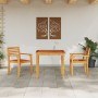 Conjunto de Comedor de Jardín de 3 Piezas de Madera Sólida de Acacia by , Garden tables - Ref: Foro24-3375671, Price: 254,39 ...