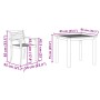 Conjunto de Comedor de Jardín de 3 Piezas de Madera Sólida de Acacia by , Garden tables - Ref: Foro24-3375671, Price: 254,39 ...