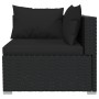 2-seater sofa with black synthetic rattan cushions by vidaXL, Garden sets - Ref: Foro24-317520, Price: 190,78 €, Discount: %
