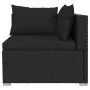 2-seater sofa with black synthetic rattan cushions by vidaXL, Garden sets - Ref: Foro24-317520, Price: 187,70 €, Discount: %