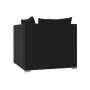 2-seater sofa with black synthetic rattan cushions by vidaXL, Garden sets - Ref: Foro24-317520, Price: 190,78 €, Discount: %