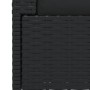 2-seater sofa with black synthetic rattan cushions by vidaXL, Garden sets - Ref: Foro24-317520, Price: 190,78 €, Discount: %