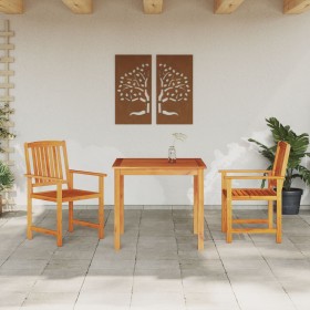 Juego de Comedor de Jardín de 3 Piezas de Madera Sólida de Acacia de , Mesas de jardín - Ref: Foro24-3375684, Precio: 263,55 ...