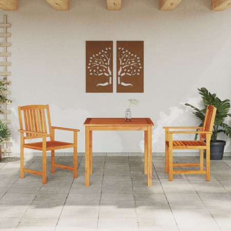 Juego de Comedor de Jardín de 3 Piezas de Madera Sólida de Acacia by , Garden tables - Ref: Foro24-3375684, Price: 263,55 €, ...