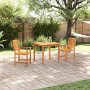 Juego de Comedor de Jardín de 3 Piezas de Madera Sólida de Acacia by , Garden tables - Ref: Foro24-3375684, Price: 263,55 €, ...