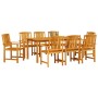 Juego de Comedor de Jardín de 7 Piezas de Madera Sólida de Acacia by , Garden tables - Ref: Foro24-3375686, Price: 636,39 €, ...