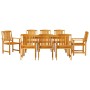 Juego de Comedor de Jardín de 7 Piezas de Madera Sólida de Acacia by , Garden tables - Ref: Foro24-3375686, Price: 636,39 €, ...