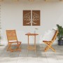 Conjunto de Bistro Plegable de 3 Piezas en Acacia Maciza by , Garden tables - Ref: Foro24-3375688, Price: 164,57 €, Discount: %