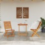 Conjunto de Bistro Plegable de 3 Piezas de Madera de Acacia Sólida by , Garden tables - Ref: Foro24-3375690, Price: 180,16 €,...