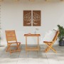 Conjunto de Bistro Plegable de 3 Piezas de Madera Sólida de Acacia de by , Garden tables - Ref: Foro24-3375696, Price: 188,48...