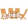 Juego de Comedor de Jardín de 5 Piezas de Madera de Acacia Maciza by , Garden tables - Ref: Foro24-3375700, Price: 334,11 €, ...