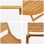 Juego de Comedor de Jardín de 5 Piezas de Madera de Acacia Maciza by , Garden tables - Ref: Foro24-3375700, Price: 334,11 €, ...