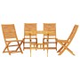 Set de comedor de jardín de 5 piezas de madera maciza de acacia by , Garden tables - Ref: Foro24-3375704, Price: 310,35 €, Di...