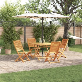 Juego de Comedor de Jardín de 5 Piezas de Madera Sólida de Acacia by , Garden tables - Ref: Foro24-3375708, Price: 366,97 €, ...