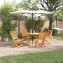 Juego de Comedor de Jardín de 5 Piezas de Madera Sólida de Acacia by , Garden tables - Ref: Foro24-3375708, Price: 366,97 €, ...
