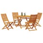 Juego de Comedor de Jardín de 5 Piezas de Madera Sólida de Acacia by , Garden tables - Ref: Foro24-3375708, Price: 366,97 €, ...