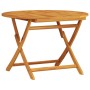 Juego de Comedor de Jardín de 5 Piezas de Madera Sólida de