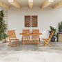 Juego de Comedor de Jardín de 5 Piezas de Madera Maciza de Acacia von , Gartentische - Ref: Foro24-3375710, Preis: 342,59 €, ...