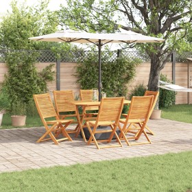 Juego de Comedor de Jardín de 7 Piezas de Madera Sólida de Acacia by , Garden tables - Ref: Foro24-3375711, Price: 462,75 €, ...