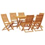 Juego de Comedor de Jardín de 7 Piezas de Madera Sólida de Acacia von , Gartentische - Ref: Foro24-3375711, Preis: 462,75 €, ...
