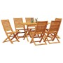 Juego de Comedor de Jardín de 7 Piezas de Madera Sólida de Acacia von , Gartentische - Ref: Foro24-3375711, Preis: 462,75 €, ...
