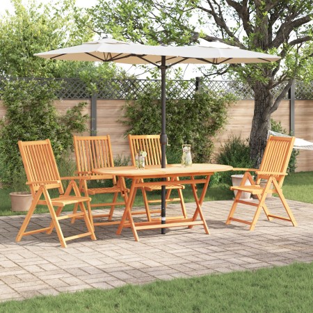 Juego de Comedor de Jardín de 5 Piezas de Madera Sólida de Acacia | Foro24.es | Tu tienda online para hogar, jardín y más Foro24.es